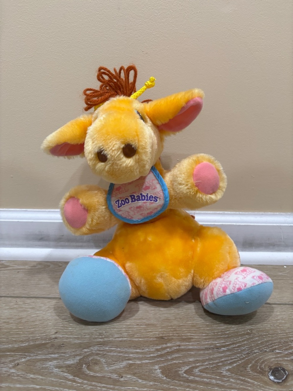 Vintage Zoo Babies Giraffe 90s Plush